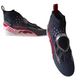 Valentino Garavani Crystal Oddissey Sock Sneakers